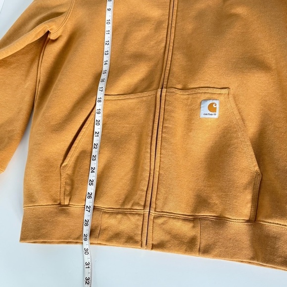 Carhartt K122 Fleece Hoodie Jacket Men Size L Full Zip Casual Original Fit Comfy - Picture 12 of 14